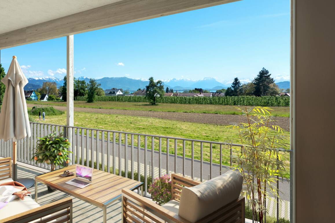 Hammerweg Lindau Ausblick OG 1 | i+R Wohnbau Lindau