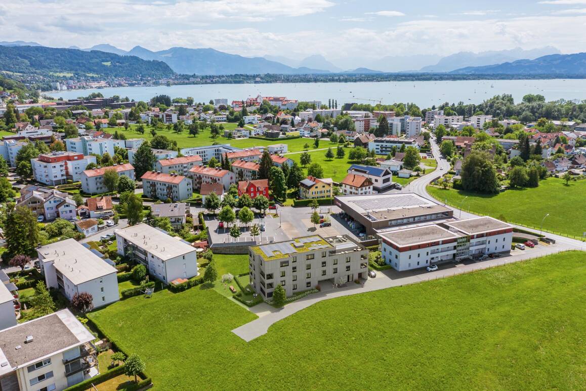 Wohnanlage Pappelweg, Lochau - Luftbild Nordost-Ansicht Wohnanlage Pappelweg, Lochau - Luftbild Nordost-Ansicht