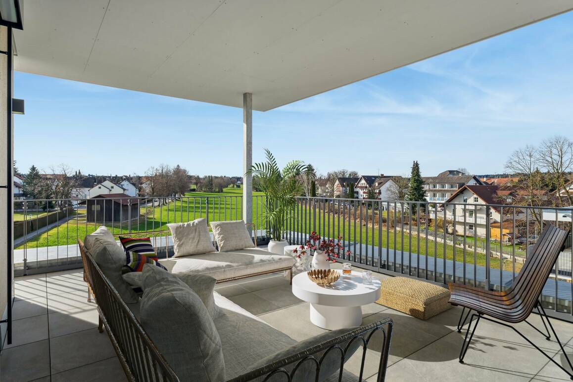 Achtung: nur symbolhafte Darstellung ohne Anspruch auf Übereinstimmung mit der Natur Obere Mühlstraße | Aussicht Penthouse