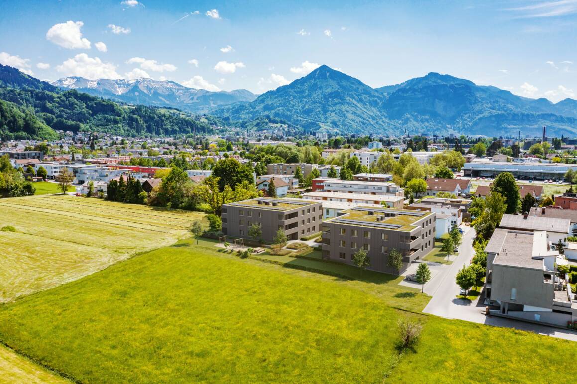 Weidenweg, Dornbirn-Luftbild-Nordwest