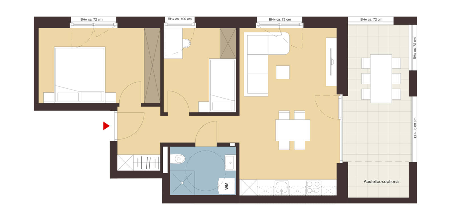 Grabenweg, Dornbirn-Grundriss Whg B05 Grabenweg, Dornbirn-Grundriss Whg B05