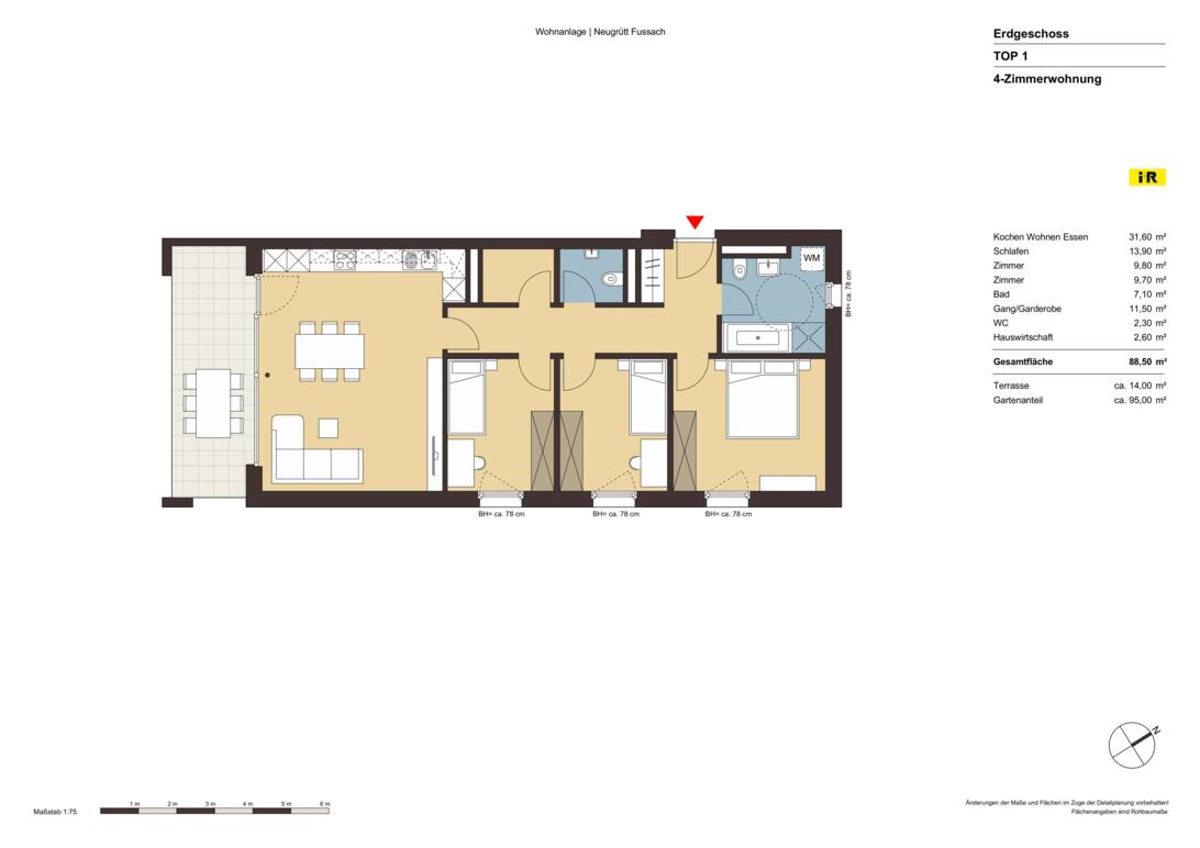 Grundriss Whg 1 Neugrütt Fußach Grundriss Whg 1 Neugrütt Fußach