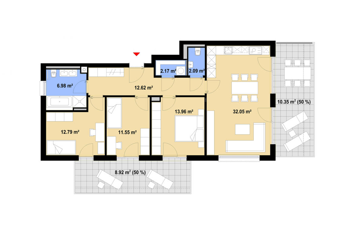 Grundriss B16 | Bad Wörishofen, Obere Mühlstraße Grundriss B16 | Bad Wörishofen, Obere Mühlstraße