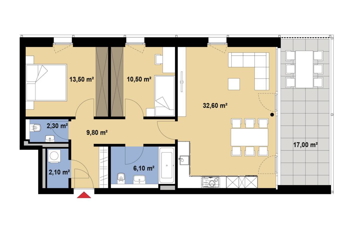 Grundriss Hammerweg Whg 10