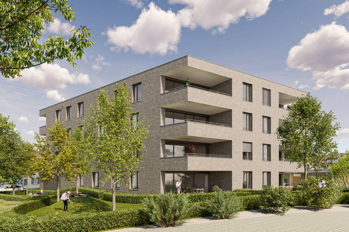 Wohnanlage Sebastianstraße, Feldkirch - Nordwest-Ansicht
