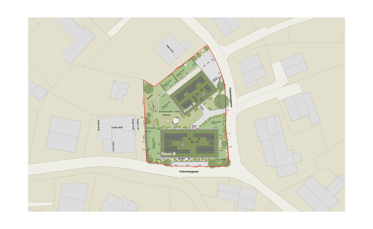 Fallenberggasse, Dornbirn-Lageplan