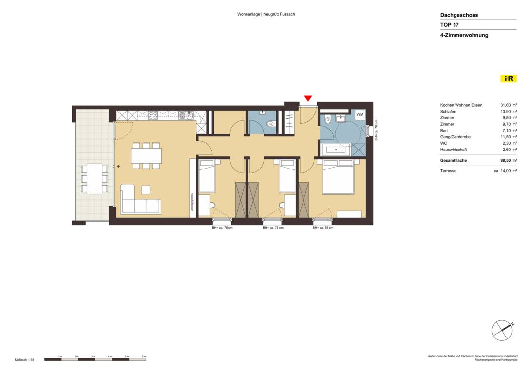 Grundriss Whg 17 Neugrütt Fußach Grundriss Whg 17 Neugrütt Fußach