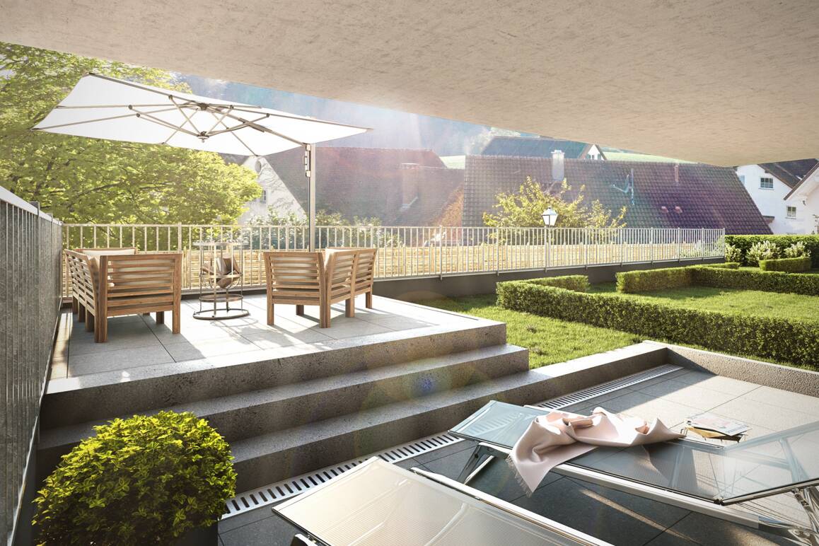 Mühlhofer Straße Daisendorf Ausblick Erdgeschoss 2 I i+R Wohnbau Mühlhofer Straße Daisendorf Ausblick Erdgeschoss 2 I i+R Wohnbau