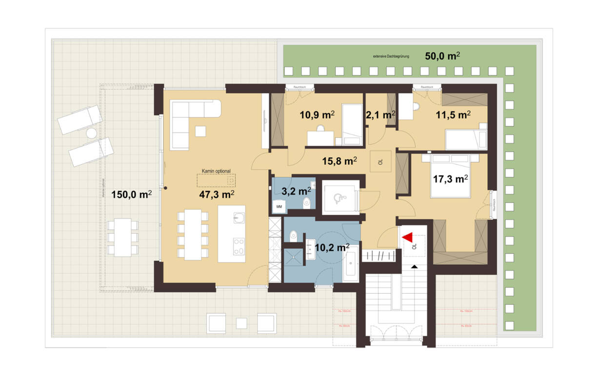 Wohnanlage Tranglweg, Nüziders - Grundriss Whg 07 Wohnanlage Tranglweg, Nüziders - Grundriss Whg 07