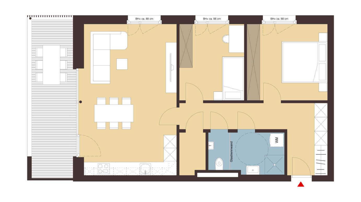 Weidenweg,Dornbirn-Grundriss Whg 08 Weidenweg,Dornbirn-Grundriss Whg 08