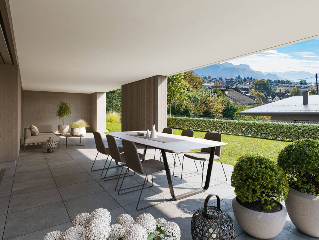 Fallenberggasse, Dornbirn-Aussicht-Whg-B02 Fallenberggasse, Dornbirn-Aussicht-Whg-B02