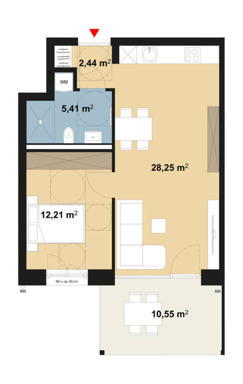 Haus B - Wohnung 13-Erdgeschoss Haus B - Wohnung 13-Erdgeschoss