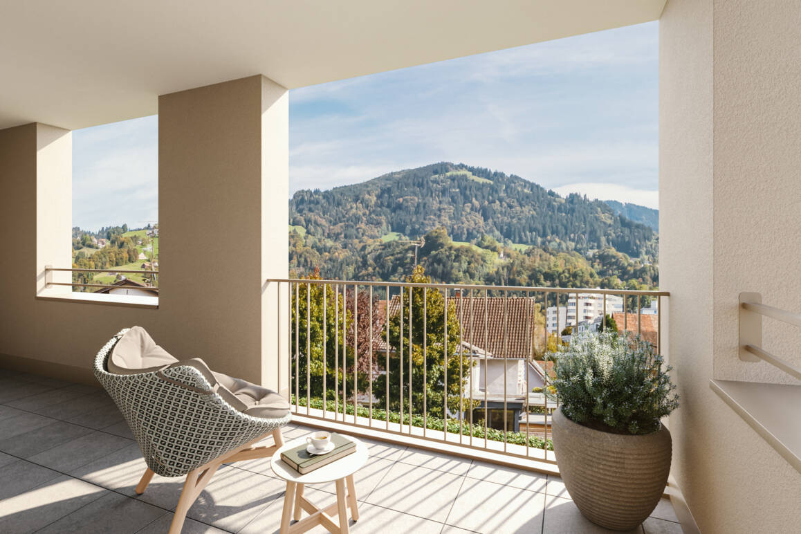 Grabenweg, Dornbirn-Aussicht-Whg B06