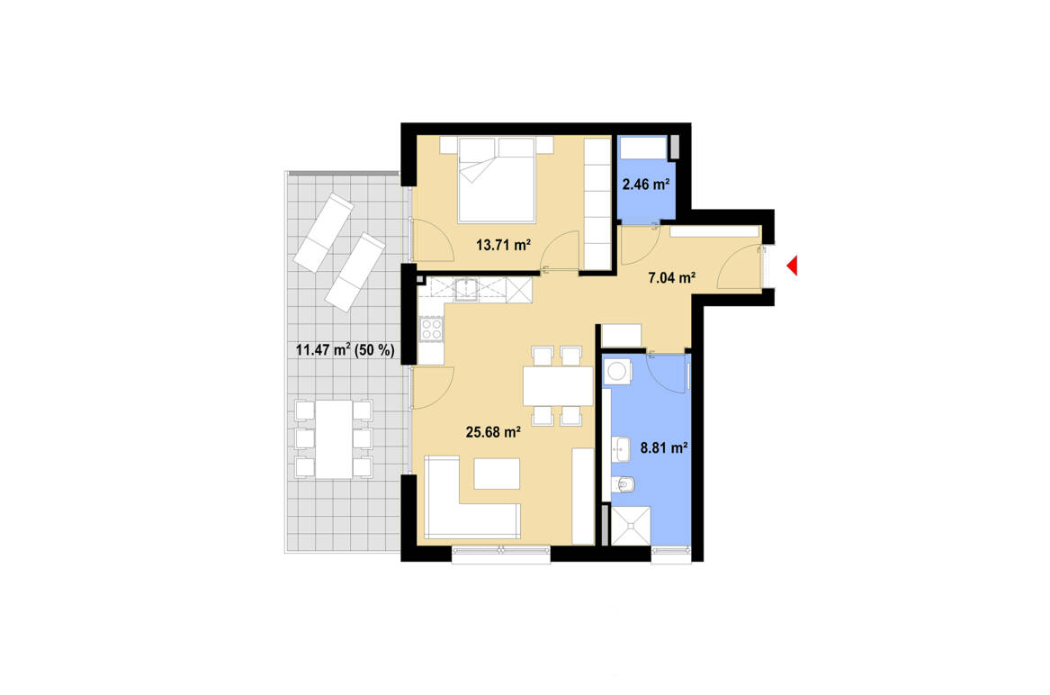 Grundriss A08 | Bad Wörishofen, Obere Mühlstraße Grundriss A08 | Bad Wörishofen, Obere Mühlstraße