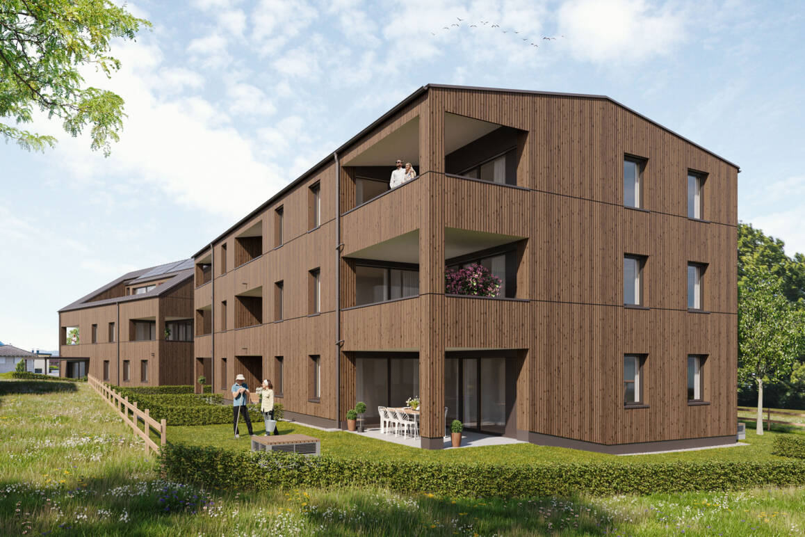 Wohnanlage Hofnerfeldweg Frastanz Südansicht