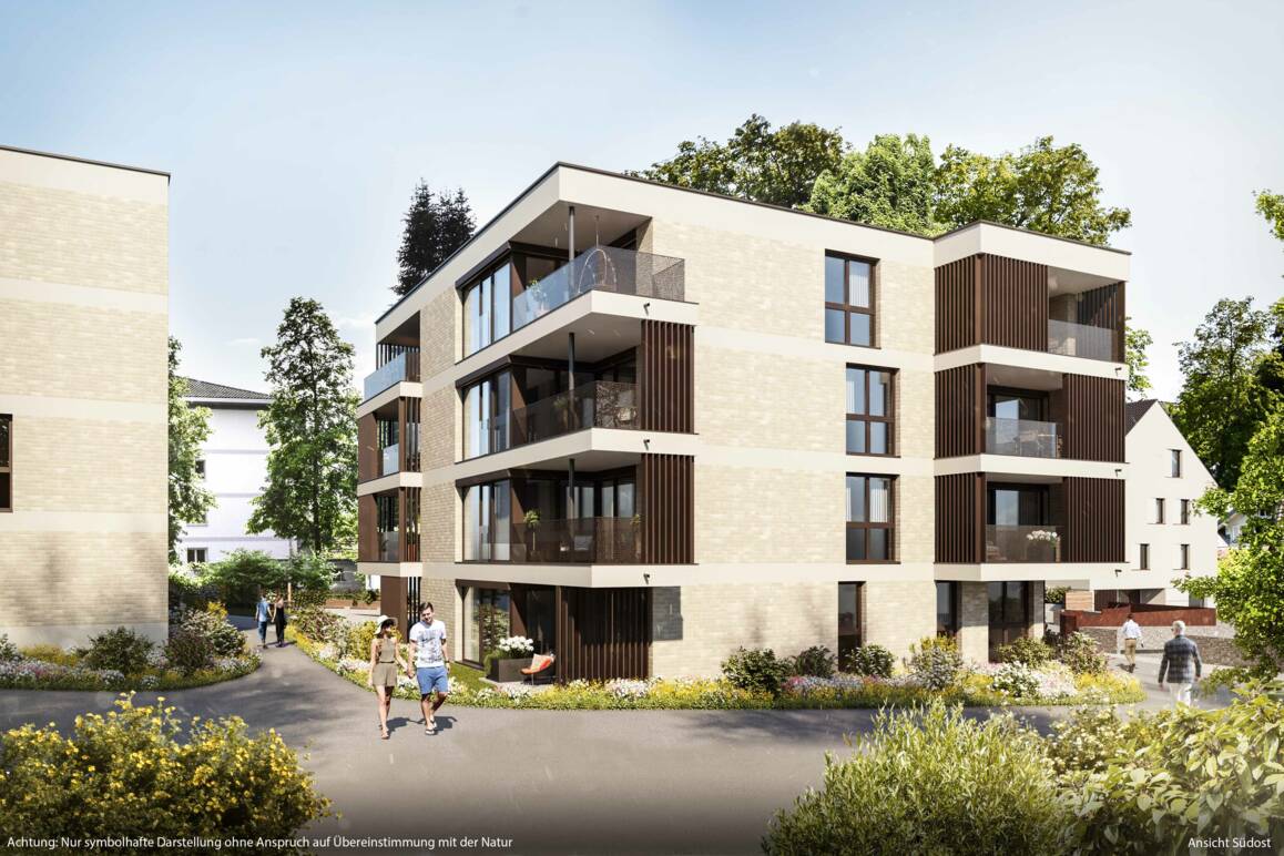 Wohnanlage Am Emsbach II in Hohenems, Südost-Ansicht Wohnanlage Am Emsbach II in Hohenems, Südost-Ansicht