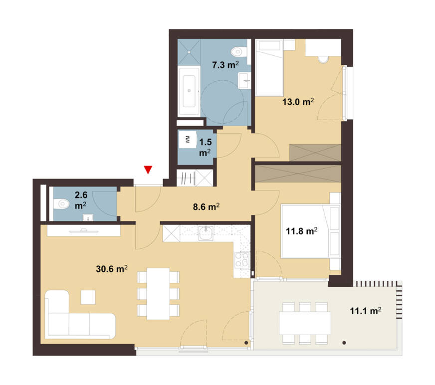 Am Emsbach II in Hohenems Grundriss Whg C05 Am Emsbach II in Hohenems Grundriss Whg C05