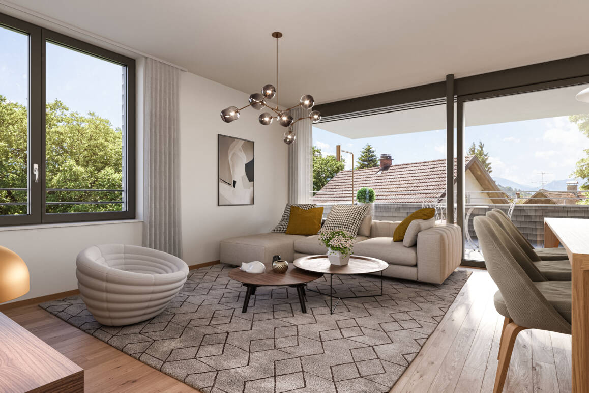 Wohnanlage Sebastianstraße, Feldkirch - Wohnzimmer Top 11