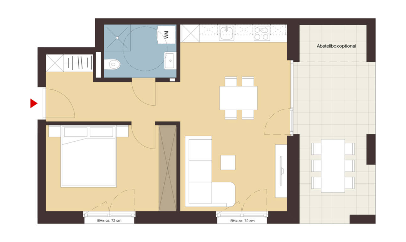 Grabenweg, Dornbirn-Grundriss Whg B02 Grabenweg, Dornbirn-Grundriss Whg B02