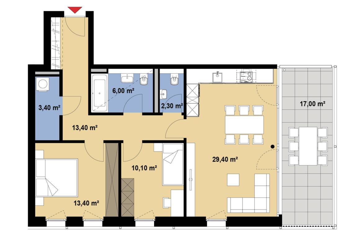 Grundriss Hammerweg Whg 02