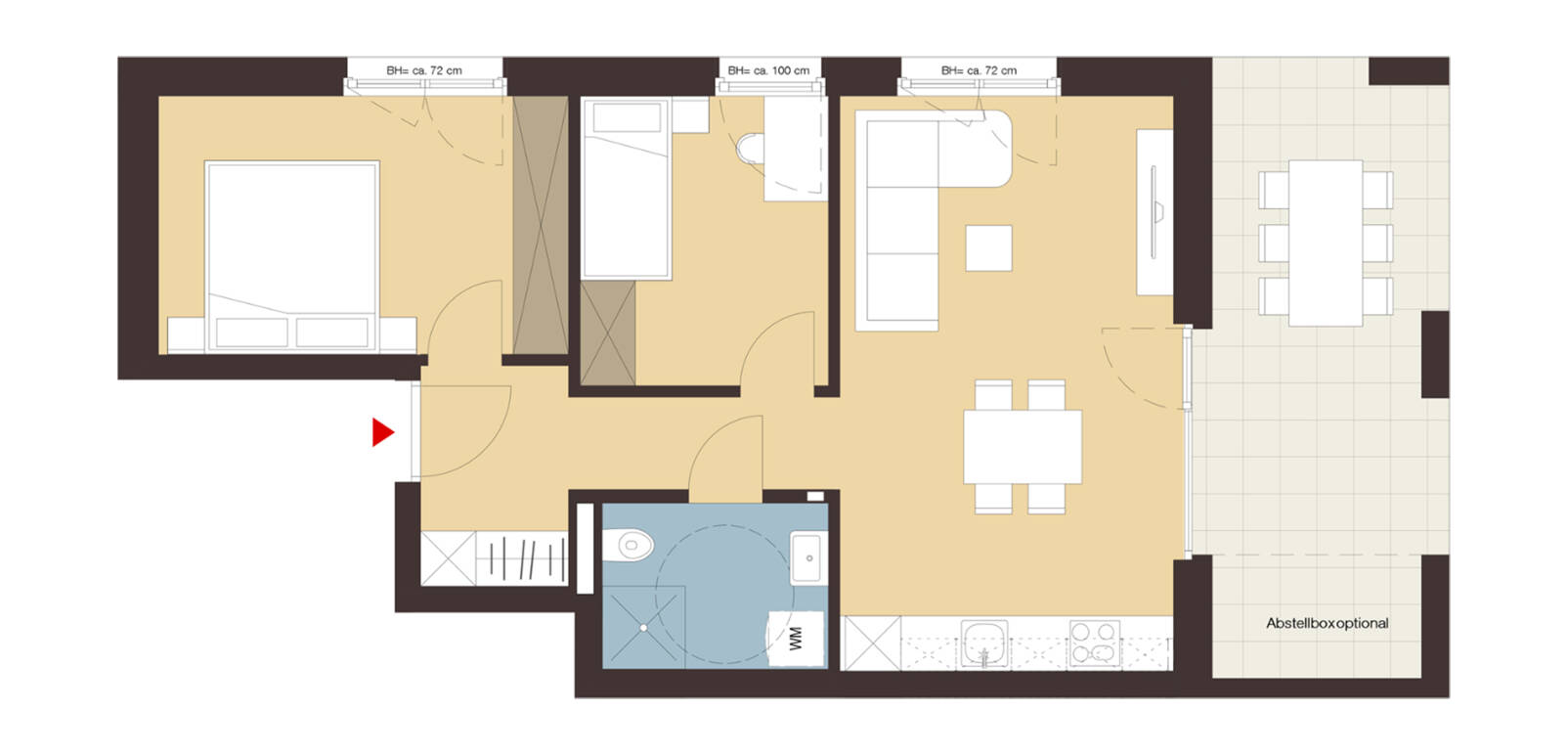 Grabenweg, Dornbirn-Grundriss Whg B01 Grabenweg, Dornbirn-Grundriss Whg B01