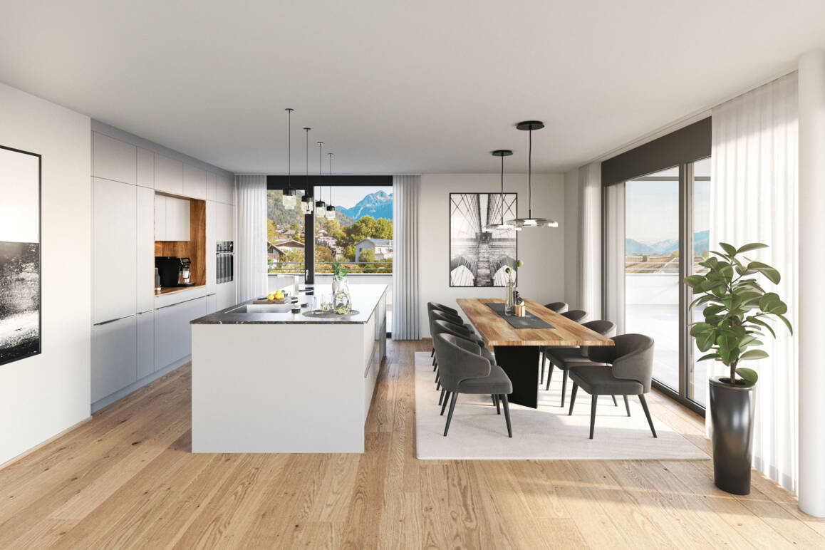 Tranglweg, Nüziders - Wohn- und Esszimmer 01 Whg 07 Tranglweg, Nüziders - Wohn- und Esszimmer 01 Whg 07