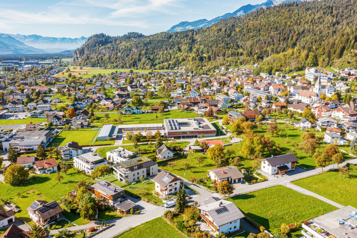 Tranglweg, Nüziders - Luftbild Nordwest-Ansicht