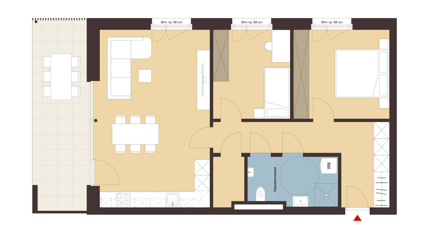 Weidenweg,Dornbirn-Grundriss Whg 04 Weidenweg,Dornbirn-Grundriss Whg 04