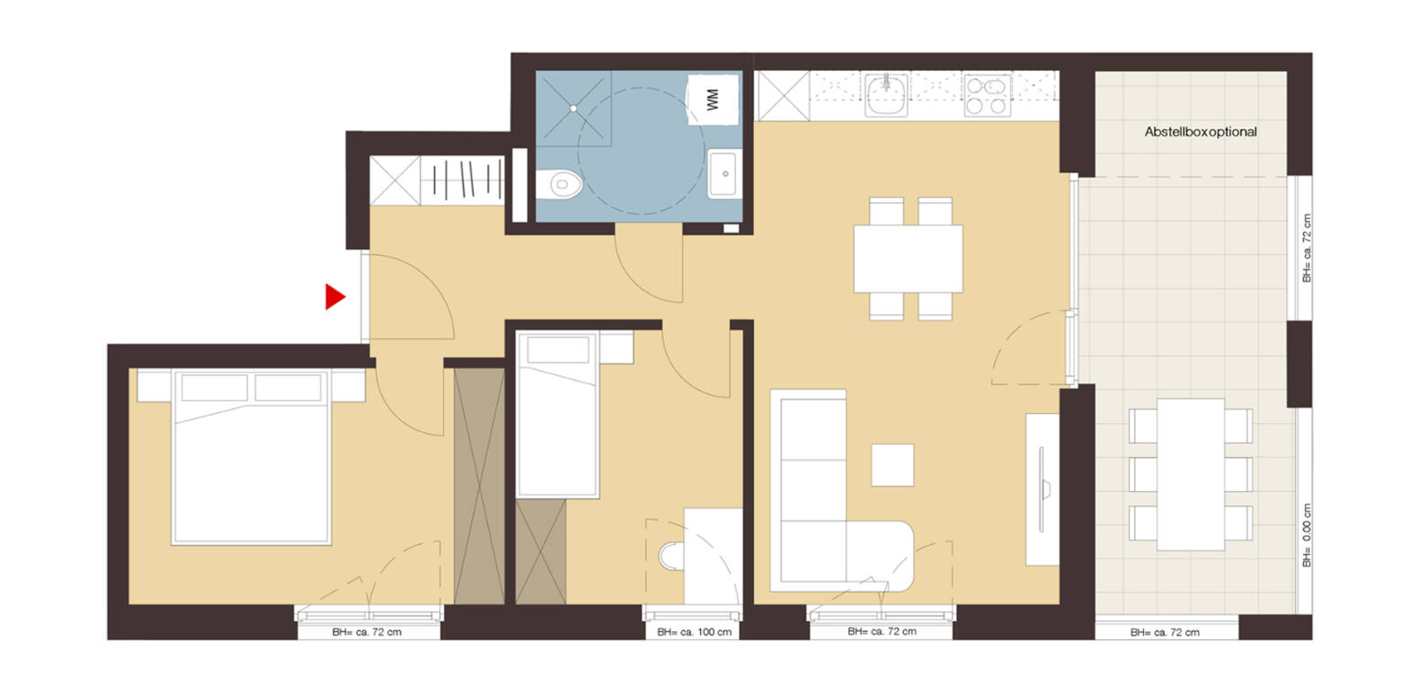 Grabenweg, Dornbirn-Grundriss Whg B06